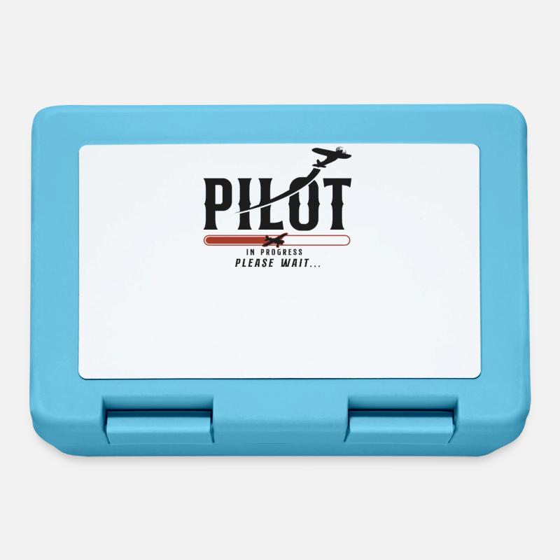 Airplane Pilot Future Pilot - Brotdose - Saphirblau