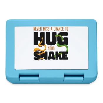Snake Serpent Never Miss A Chance - Lunchbox - sapphire blue - Front