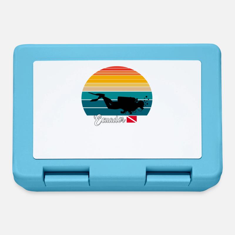 Ecuador Scuba Diving Gift - Brotdose - Saphirblau