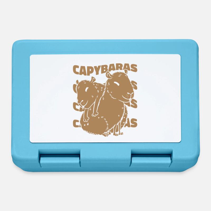 Capybara Rongeur Animal - Boîte à goûter - bleu saphir