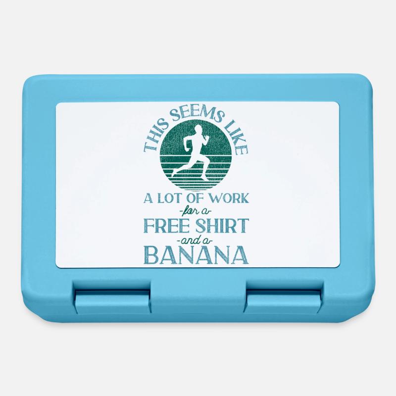 Running Runner Half Marathon Retro - Lunchbox - sapphire blue