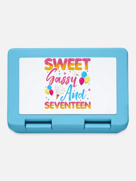 Sweet Sassy And Seventeen Sprinkles Delicious - Brotdose - Saphirblau