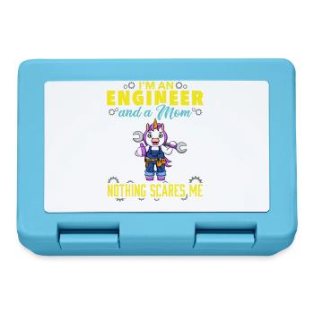 I'm An Engineer And A Mom Nothing Scares Me - Lunchbox - sapphire blue - Front