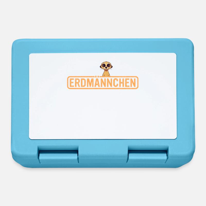 Erdmännchen Scharrtier Tier - Brotdose - Saphirblau