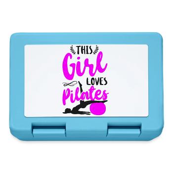 Pilates Instructor Teacher Girl - Lunchbox - sapphire blue - Front