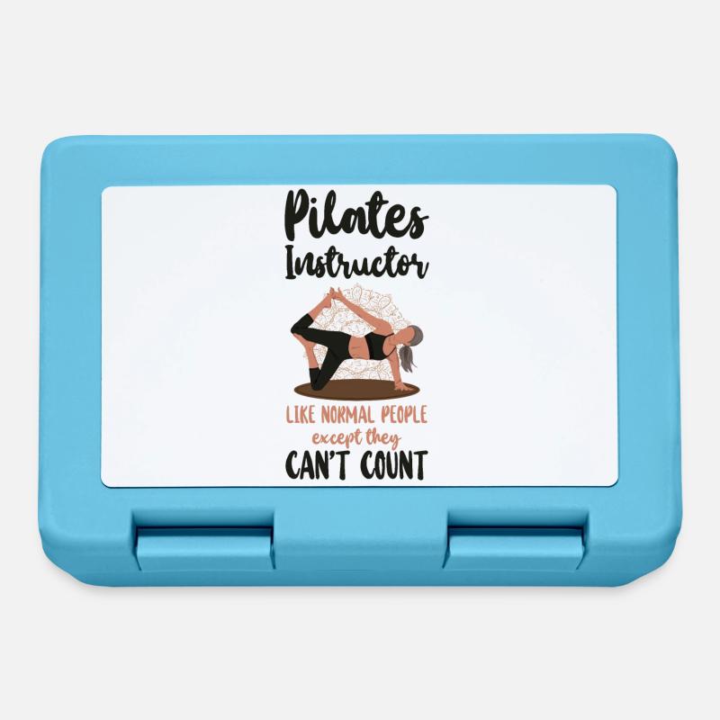 Instructeur de Pilates Professeur de Pilates - Boîte à goûter - bleu saphir