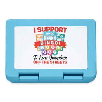 Bingo Player I Support Bingo To - Lunchbox - sapphire blue - Front