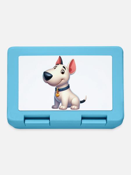 Bullterrier - Brotdose - Saphirblau