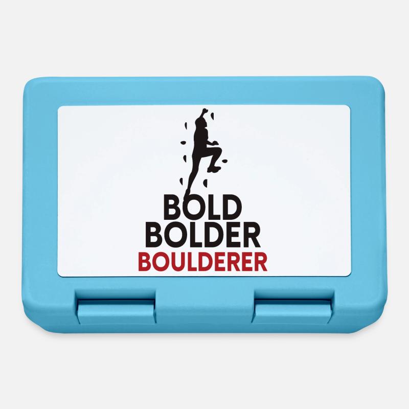 Bold Bolder Boulderer Bouldern - Brotdose - Saphirblau