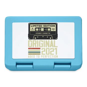 3rd Retro Style Anniversary Gift 2021 - Lunchbox - sapphire blue - Front
