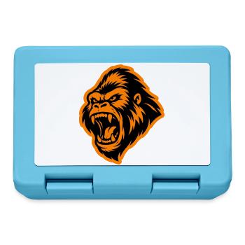 Gorilla Head - Lunchbox - sapphire blue - Front