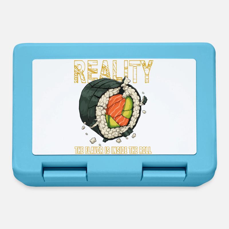 Sushi Roll Reality Innerer Geschmack - Brotdose - Saphirblau