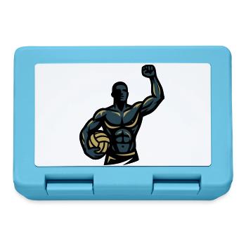 Équipe d’athlètes musculaires des joueurs de beach-volley-ball - Boîte à goûter - bleu saphir - Devant