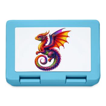 Drache - Brotdose - Saphirblau - Vorne