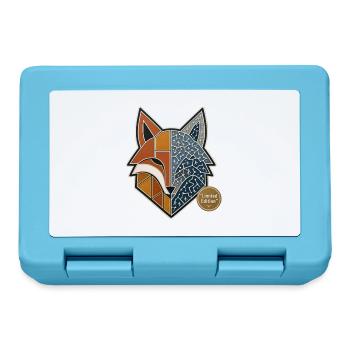 Fuchs Wikinger Runen Nordische Mythologie Pin - Brotdose - Saphirblau - Vorne