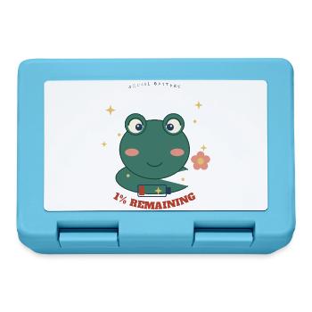 Kleiner Frosch 1% Verbleibend - Brotdose - Saphirblau - Vorne