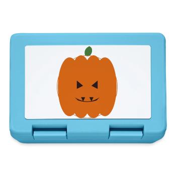 Kürbis Halloween Lächeln Design - Brotdose - Saphirblau - Vorne