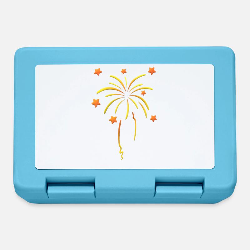 Fireworks Design - Lunchbox - sapphire blue