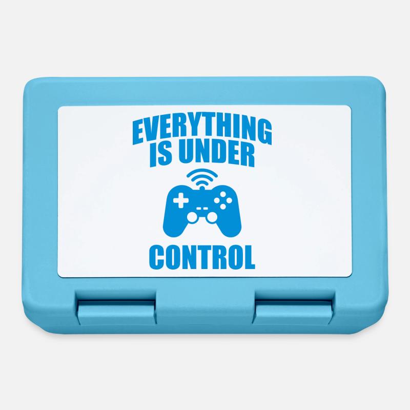 Everything Is Under Control Geek Game Quote - Lunchbox - sapphire blue