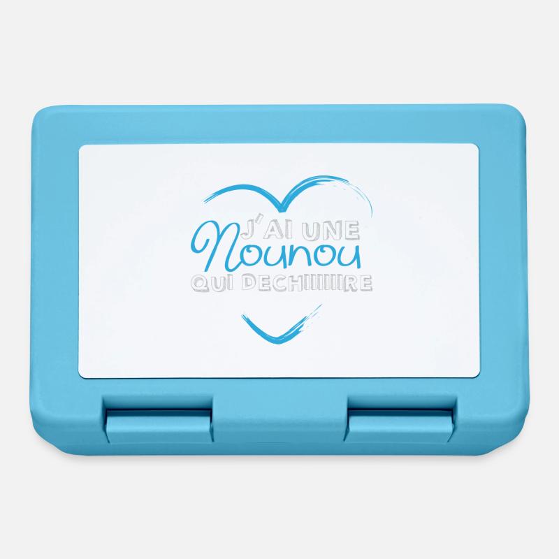 Nounou qui déchire - Boîte à goûter - bleu saphir