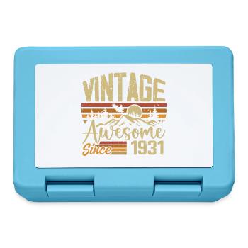 Vintage 1931 Rétro Cadeau D’anniversaire 1931 - Boîte à goûter - bleu saphir - Devant