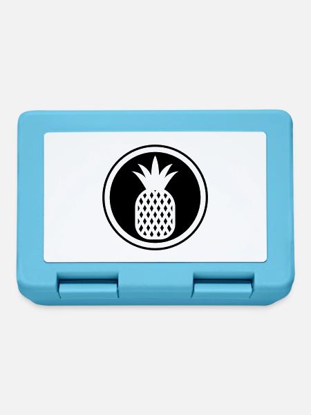 ananas frucht - Brotdose - Saphirblau