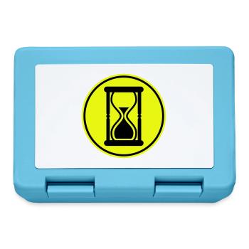 Hourglass icon - Lunchbox - sapphire blue - Front