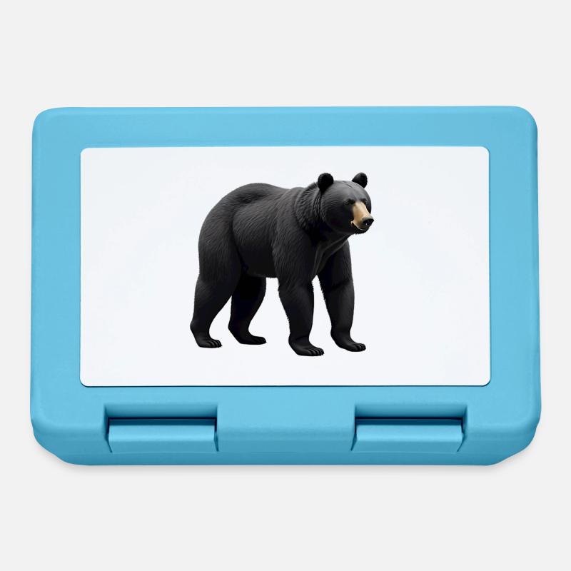 Black bear - Lunchbox - sapphire blue