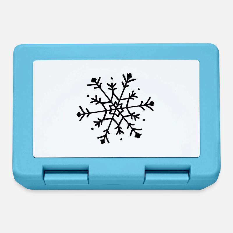 Cute snowflake - Brotdose - Saphirblau