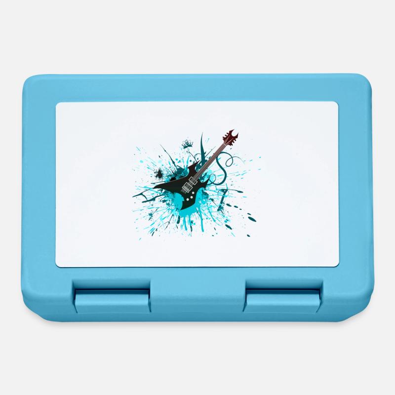 Guitar Graffiti - Lunchbox - sapphire blue