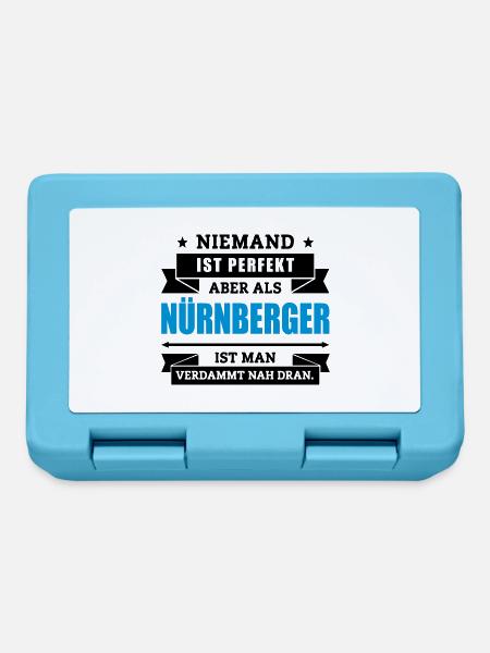 Funshirt Nürnberger - Brotdose - Saphirblau