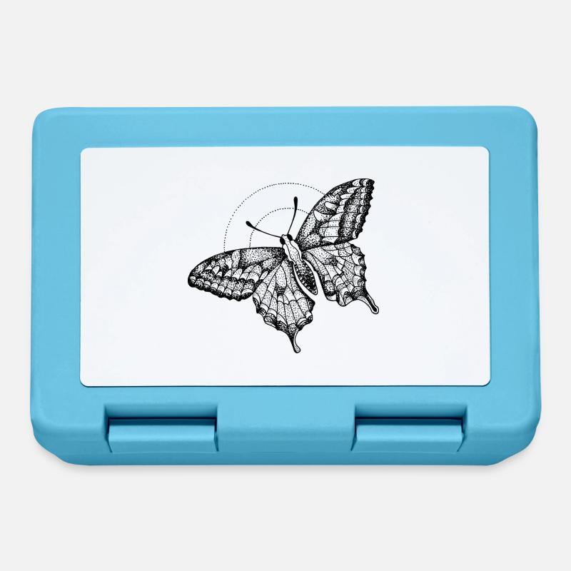 Papillon de nuit - Boîte à goûter - bleu saphir