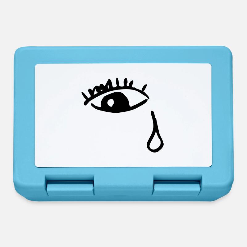 Crying eye - Lunchbox - sapphire blue
