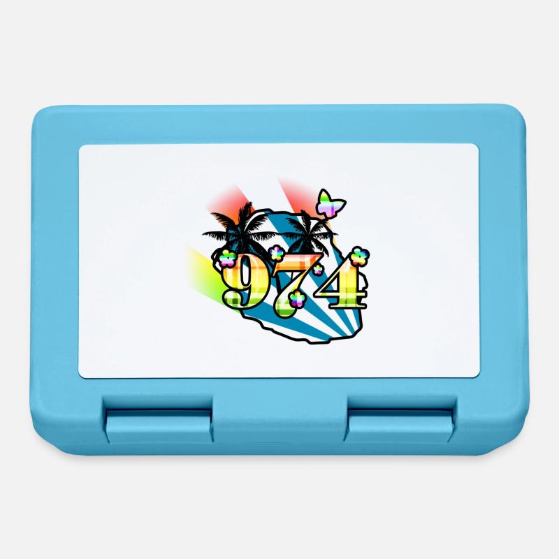974 - Boîte à goûter - bleu saphir