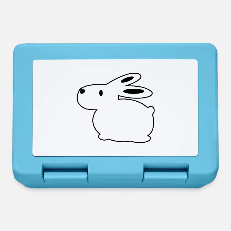 Bunny/rabbit - Lunchbox - sapphire blue