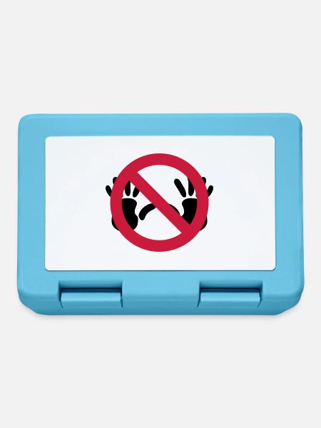 Nix grapschen SVG - Brotdose - Saphirblau
