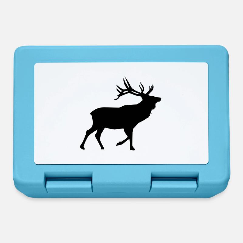 Cerf - Boîte à goûter - bleu saphir
