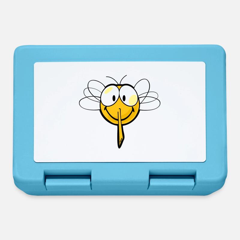 Smiley Mosquito - Lunchbox - sapphire blue