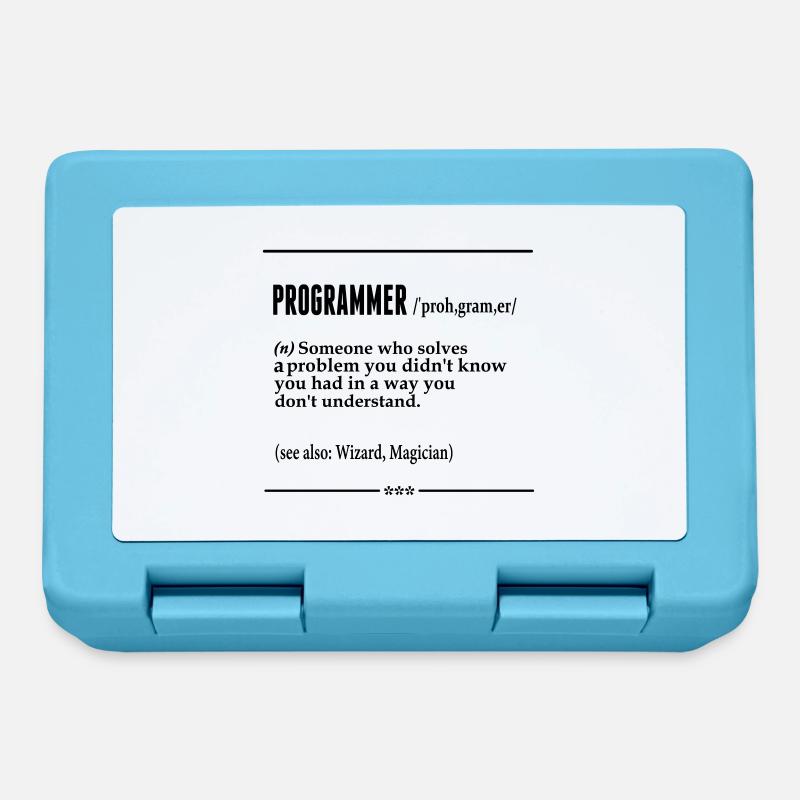 Programmer Noun - Lunchbox - sapphire blue