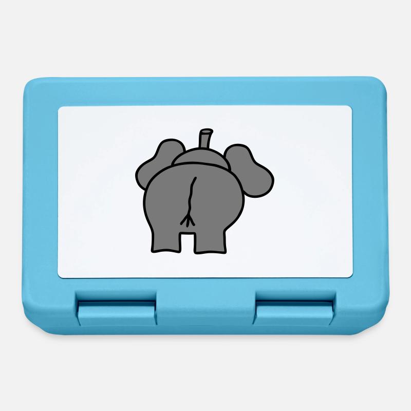 Elefant elephant - V2 - Brotdose - Saphirblau
