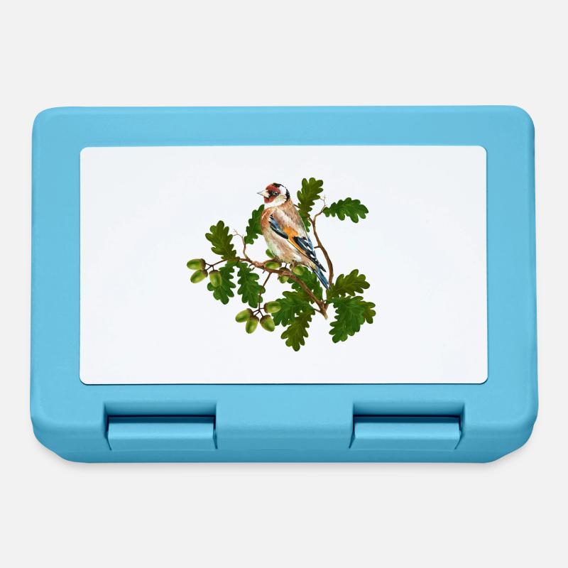 Oiseau - Boîte à goûter - bleu saphir