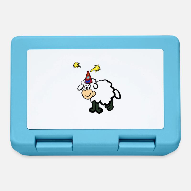 Party sheep - Lunchbox - sapphire blue