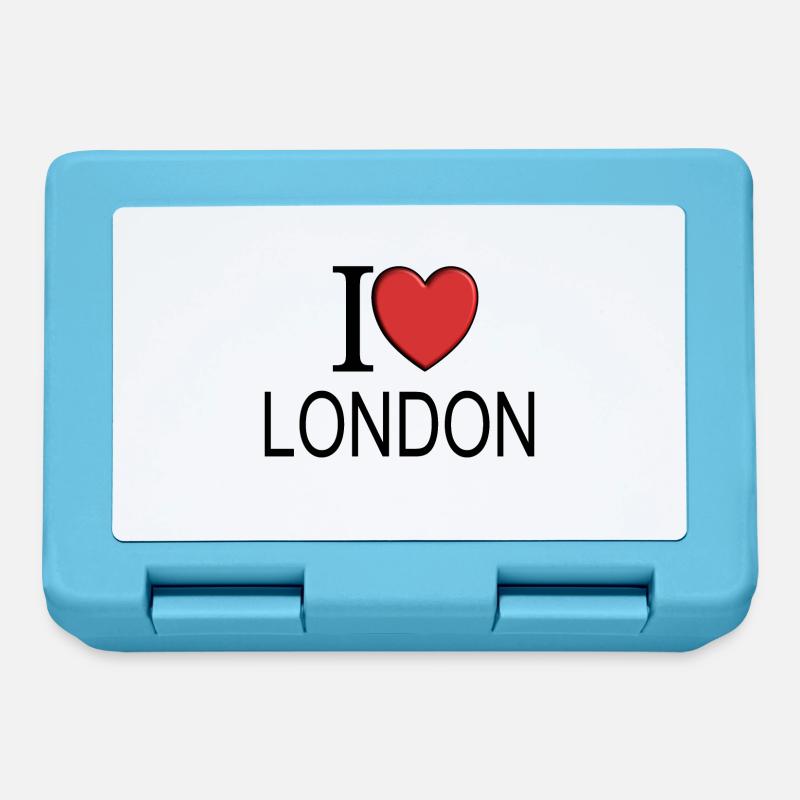 J’adore Londres - Boîte à goûter - bleu saphir