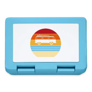 Gift Retro Vintage Old Car - Lunchbox - sapphire blue - Front
