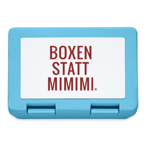 Boxen statt Mimimi® - teegerot - Brotdose