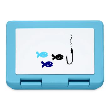 Fishing Fish - Lunchbox - sapphire blue - Front