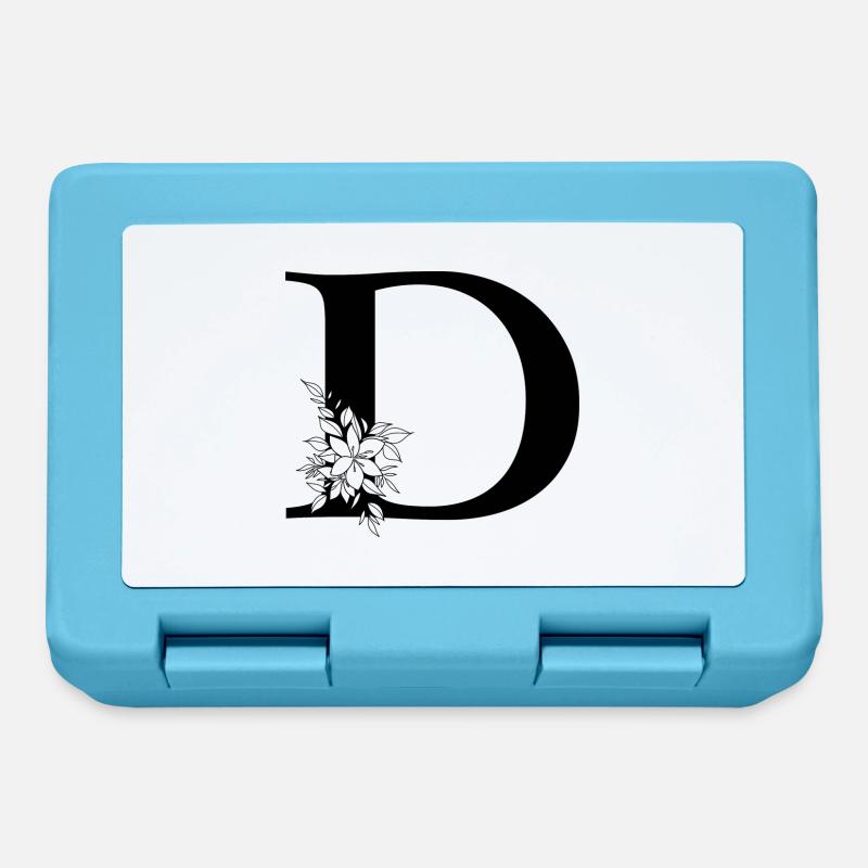Buchstabe D - Brotdose - Saphirblau