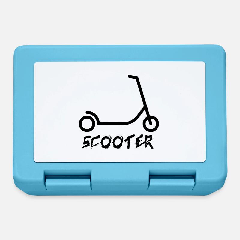 E-Scooter E-Roller Scooter - Brotdose - Saphirblau