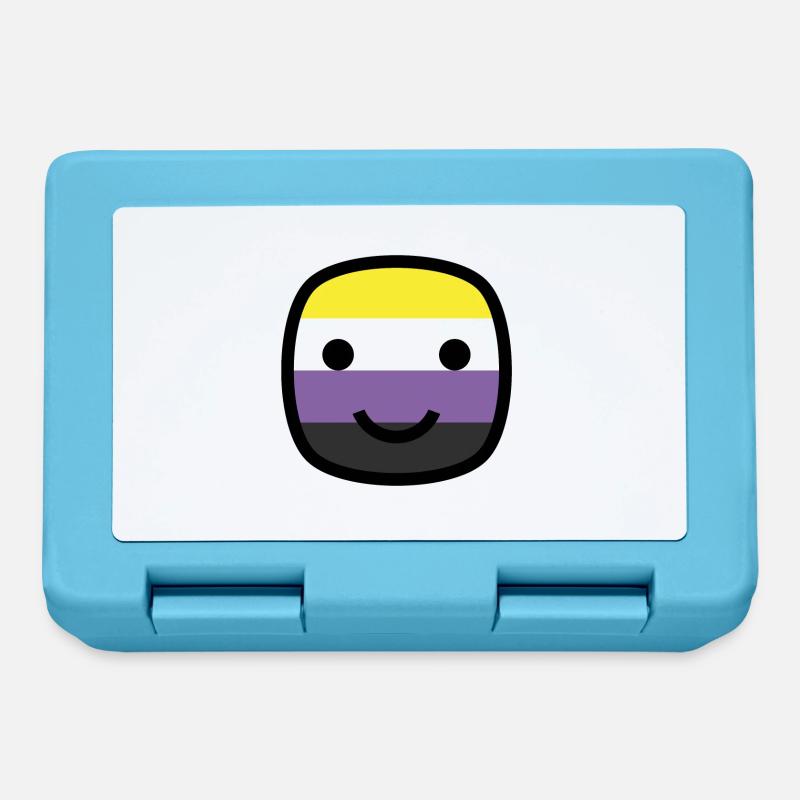 Always Smile Proudly! - Nonbinary Edition - Lunchbox - sapphire blue