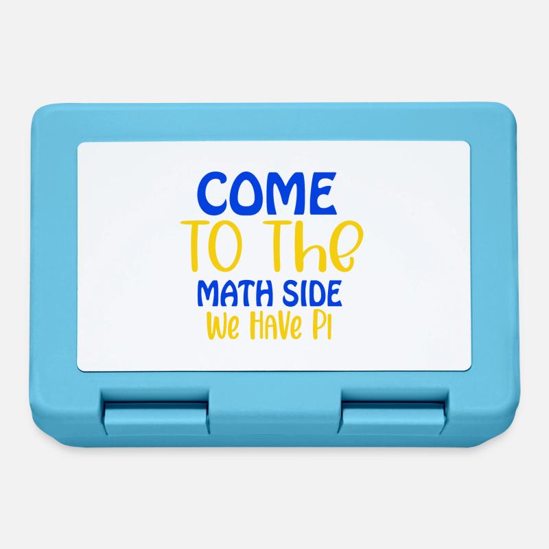 Come to the math side we have pi, Pi day, 14. März - Brotdose - Saphirblau